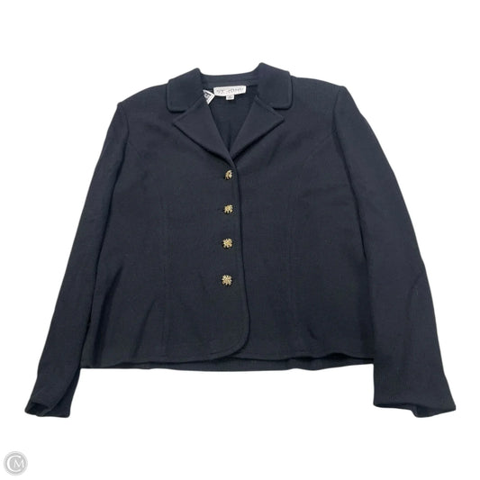 Blazer Luxury Designer By St John Collection In Black, Size: S