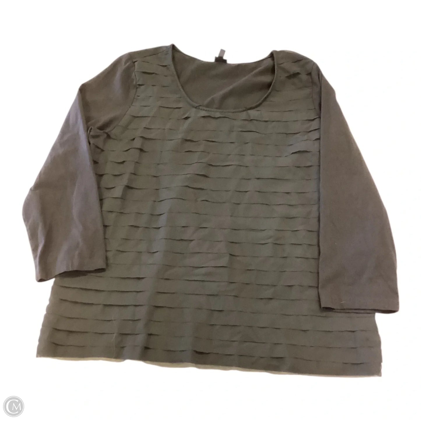 Top Long Sleeve By Rafaella In Black, Size: Xl