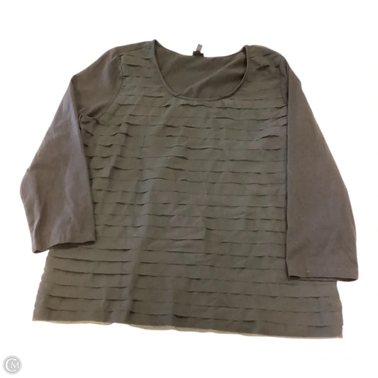 Top Long Sleeve By Rafaella In Black, Size: Xl