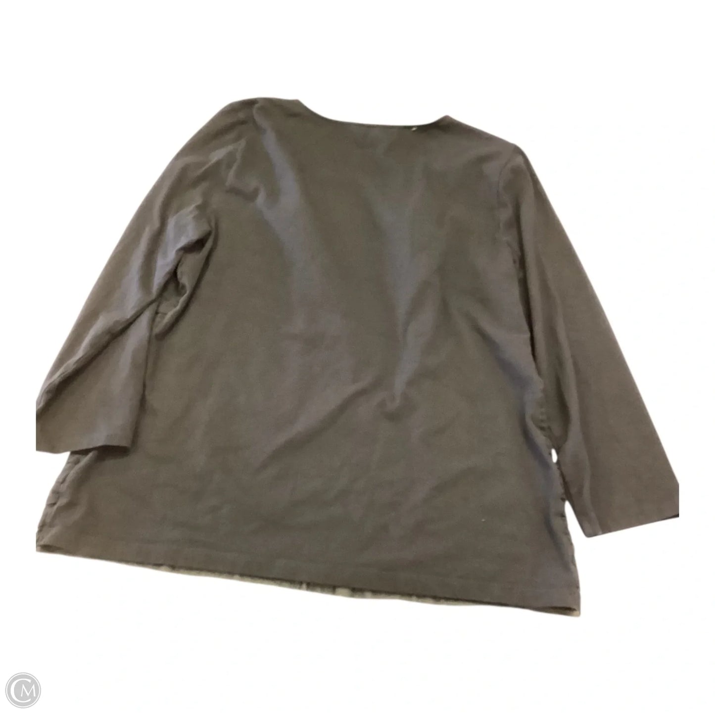 Top Long Sleeve By Rafaella In Black, Size: Xl