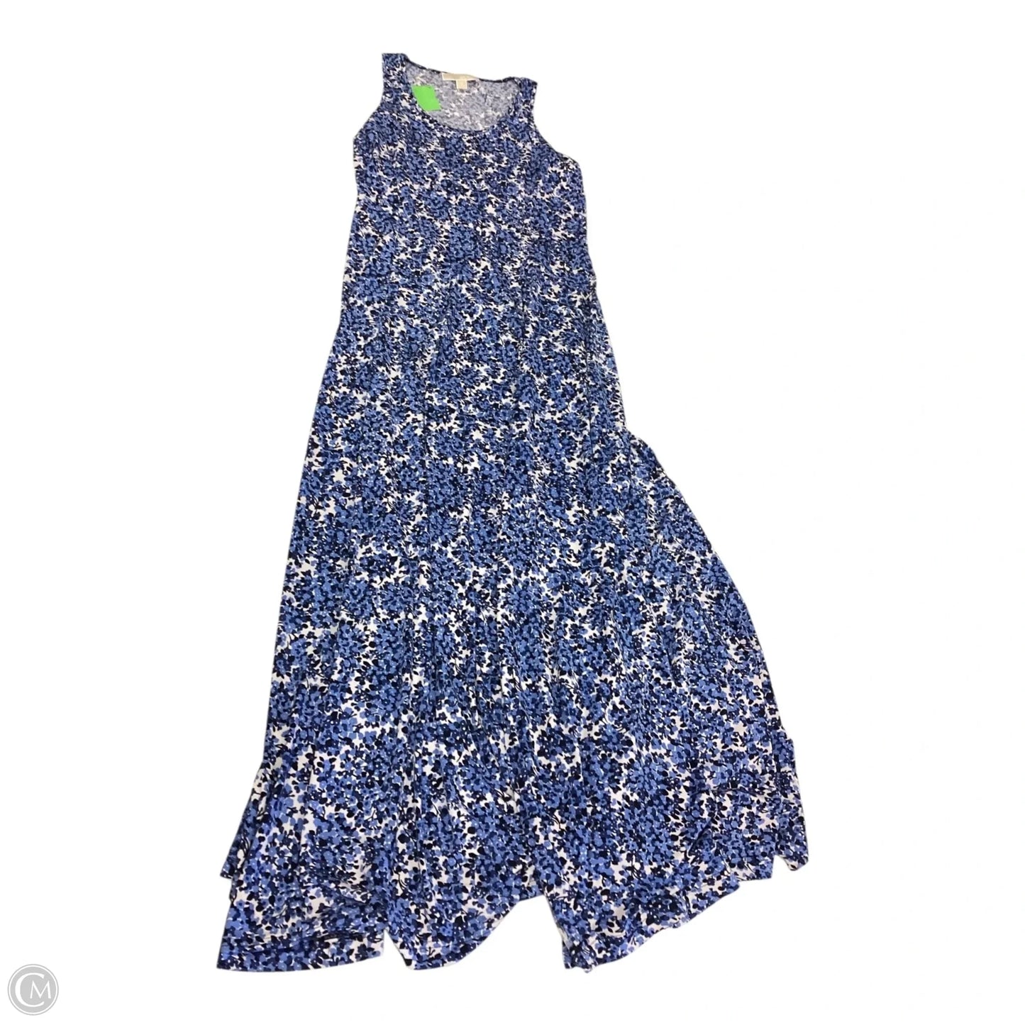 Dress Casual Maxi By Michael By Michael Kors In Black & Blue, Size: M