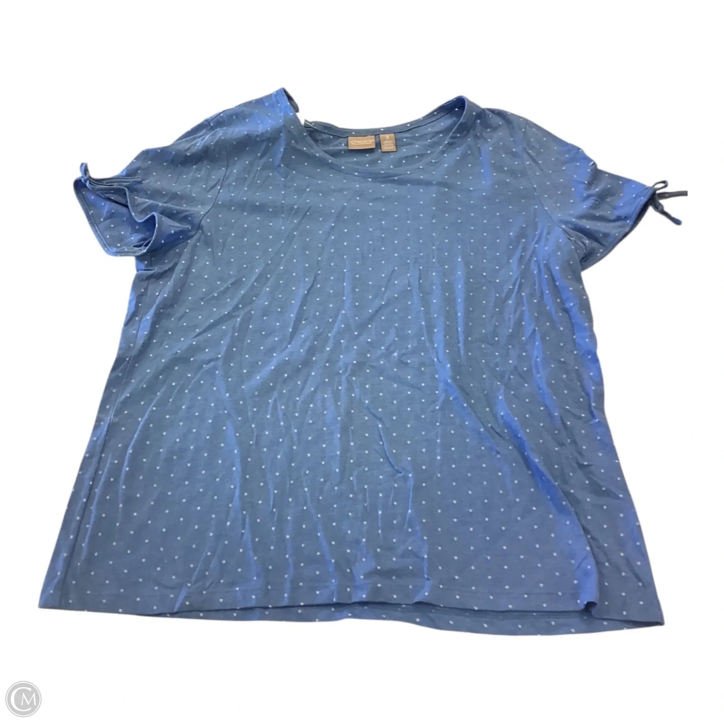 Top Short Sleeve By Chicos In Blue, Size: Xl