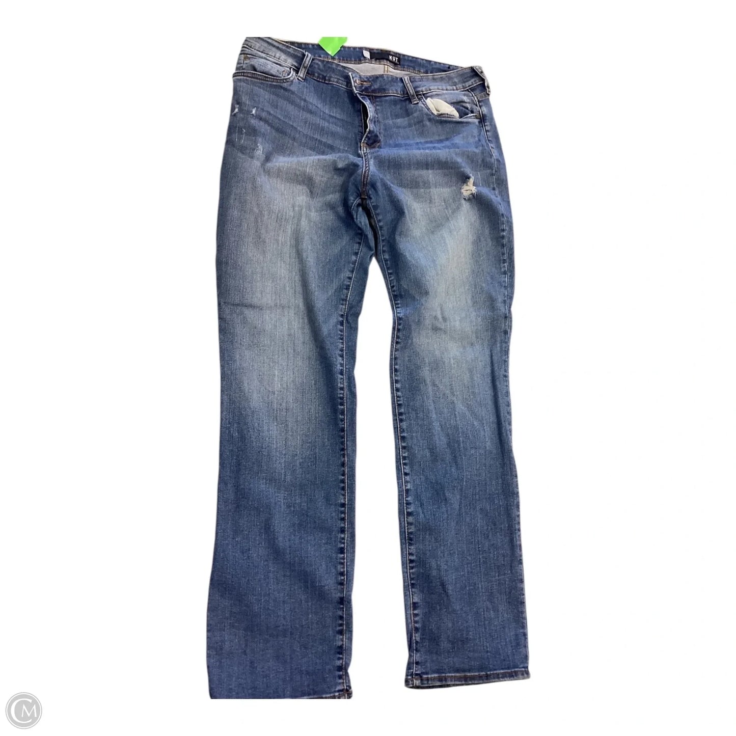 Jeans Cropped By Kut In Blue, Size: 14