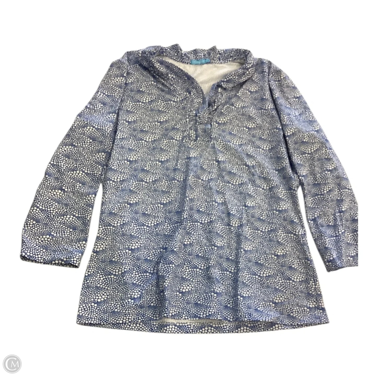 Top 3/4 Sleeve By J Mclaughlin In Blue, Size: M