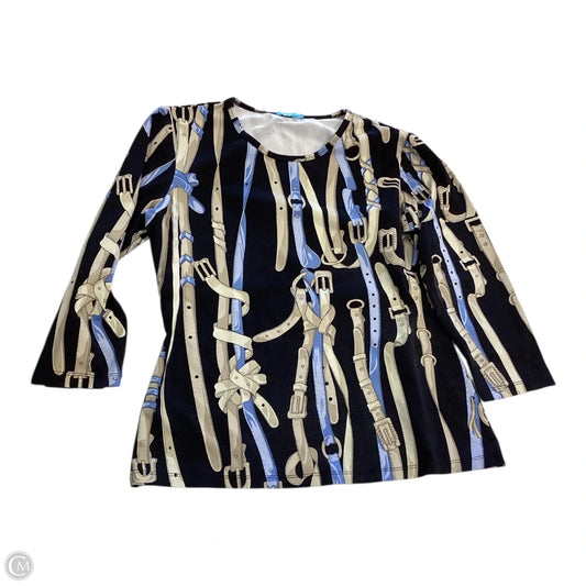 Top 3/4 Sleeve By J Mclaughlin In Navy, Size: S