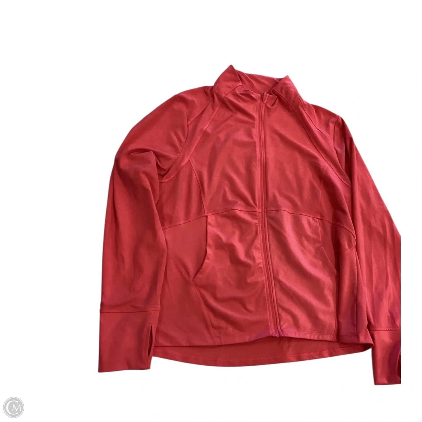 Athletic Jacket By Avia In Coral, Size: Xl