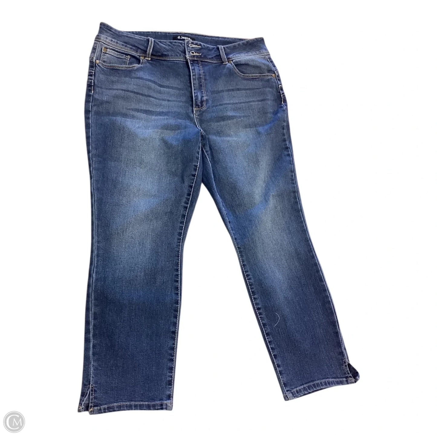 Jeans Cropped By D Jeans In Blue, Size: 12p