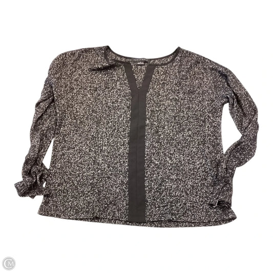 Top Long Sleeve By Sanctuary In Black & Silver, Size: L