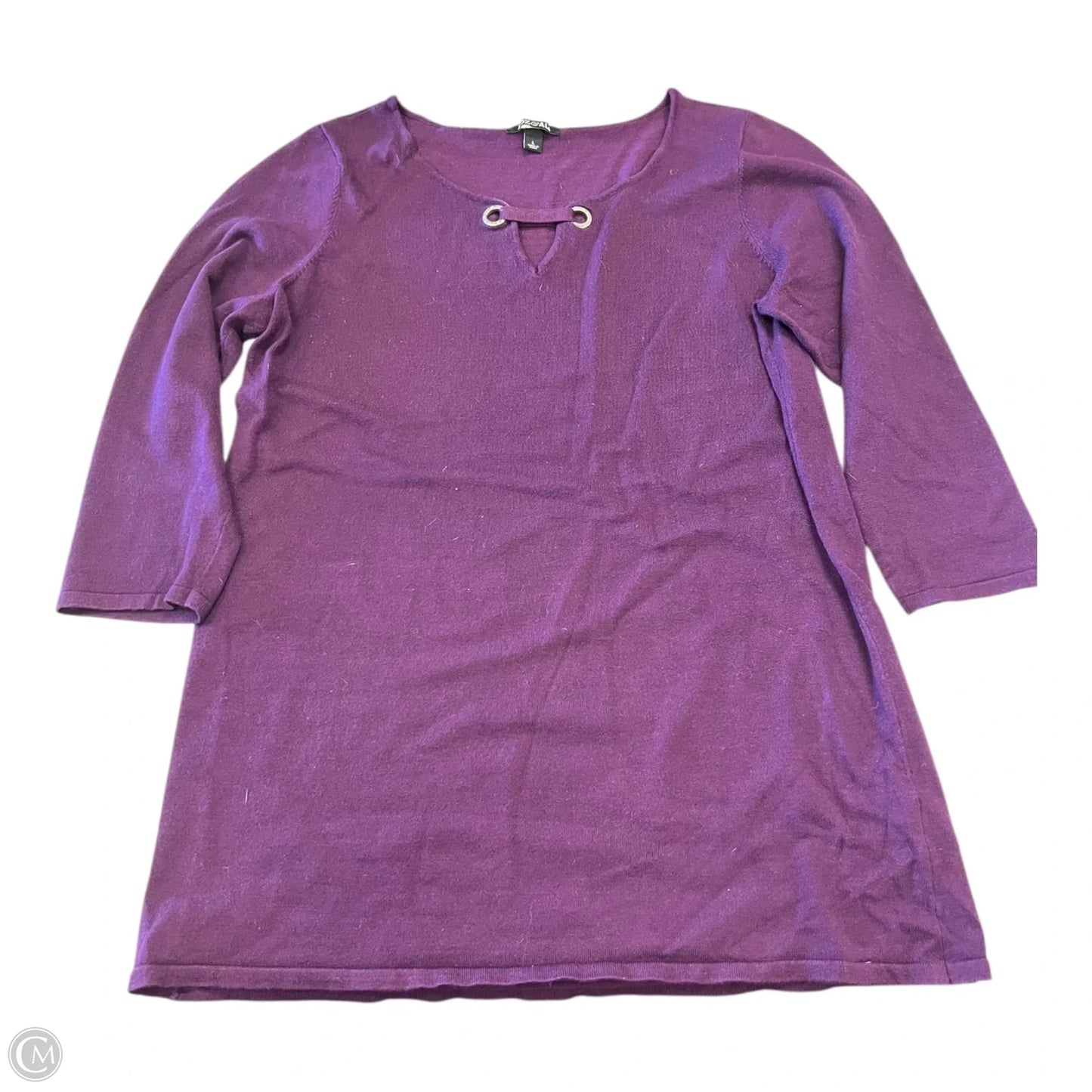 Sweater By Roz And Ali In Purple, Size: L