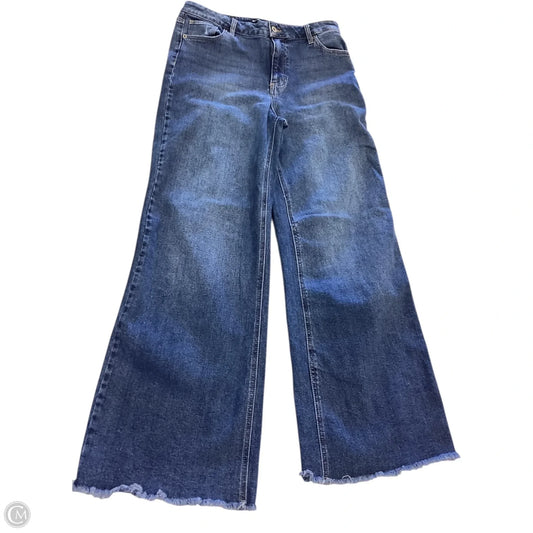 Jeans Flared By Bcbg In Blue, Size: 12