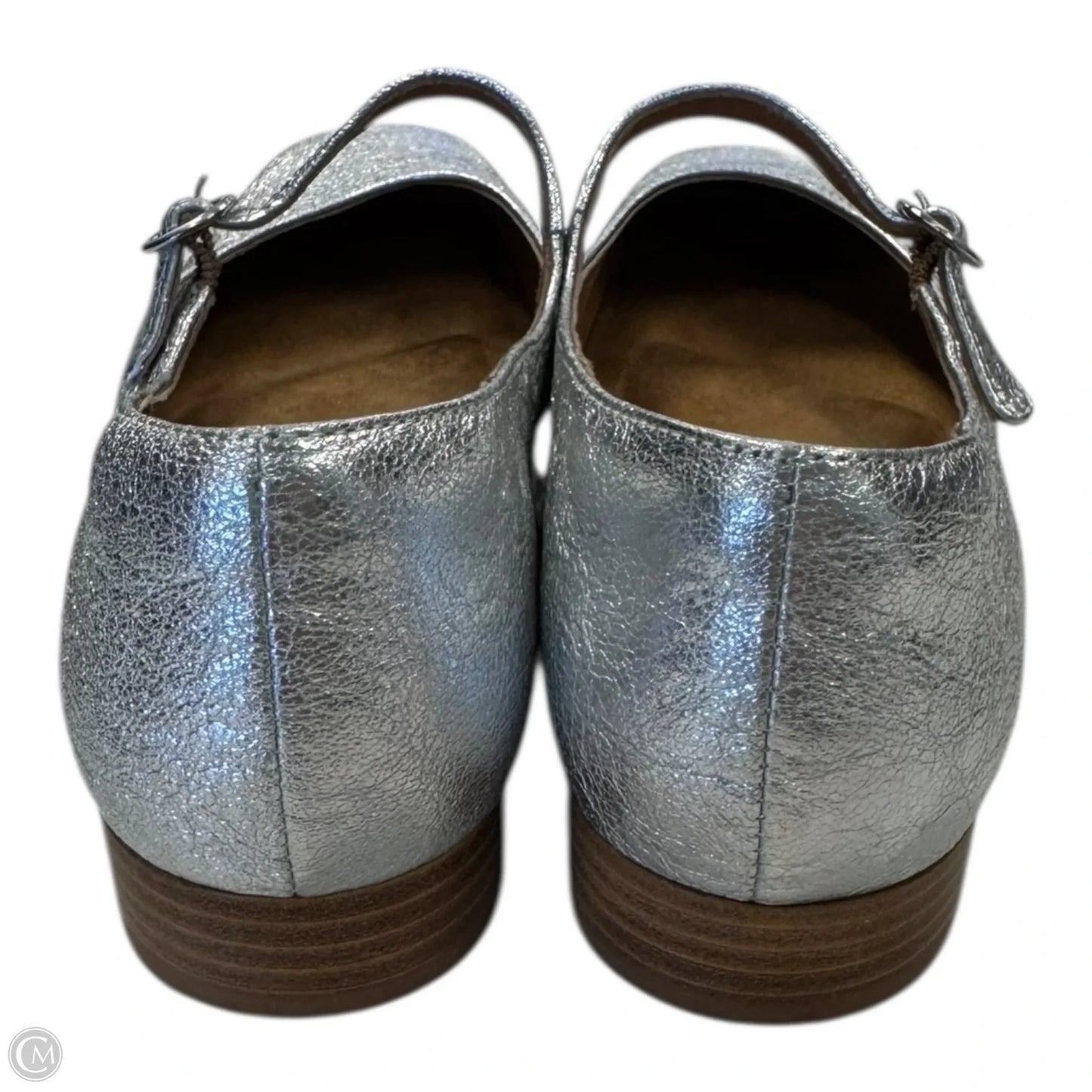Shoes Flats By Sofft In Silver, Size: 7.5