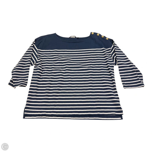 Top 2pc 3/4 Sleeve By Vineyard Vines In Striped Pattern, Size: M