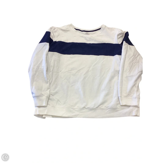 Top 3/4 Sleeve By St Johns Bay In Navy, Size: Xxl