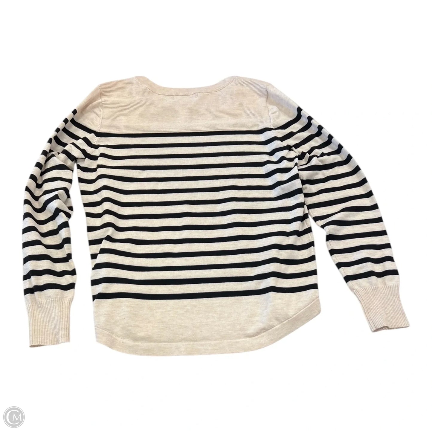 Sweater By Liz Claiborne In Striped Pattern, Size: L