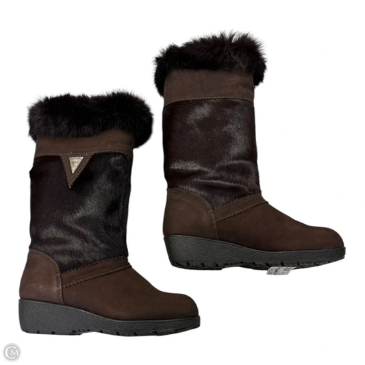 Boots Mid-calf Flats By Sorel In Brown, Size: 7.5