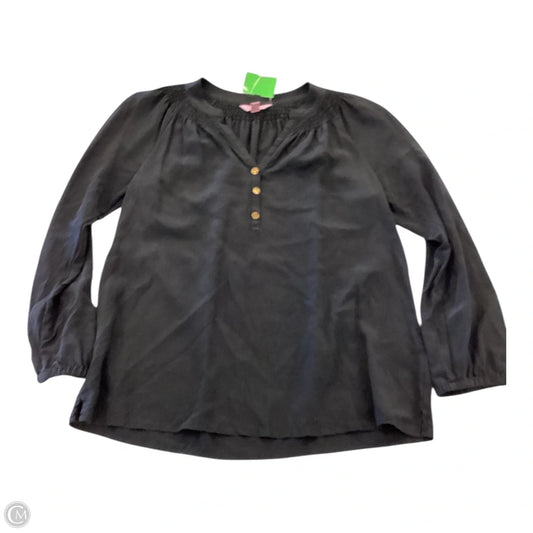 Top Long Sleeve Designer By Lilly Pulitzer In Black, Size: S