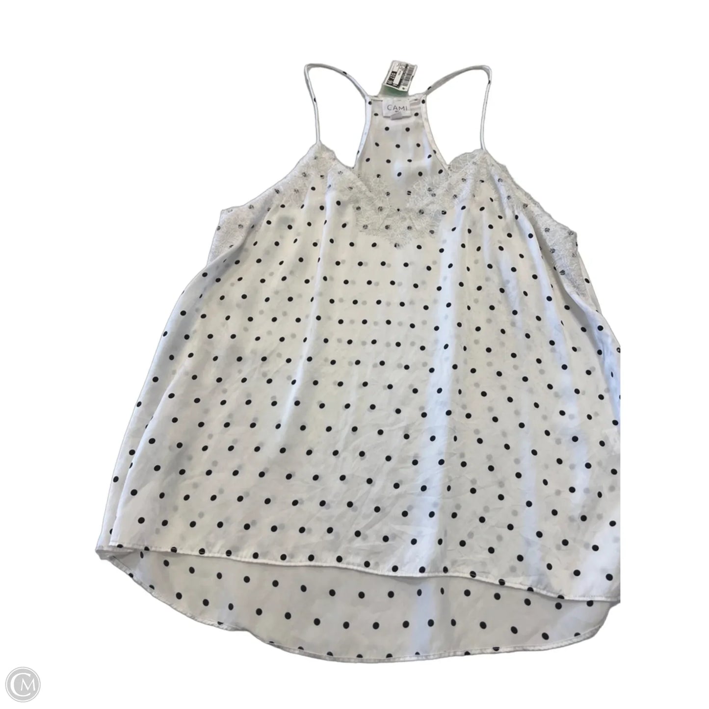 Top Cami By Clothes Mentor In Polkadot Pattern, Size: L