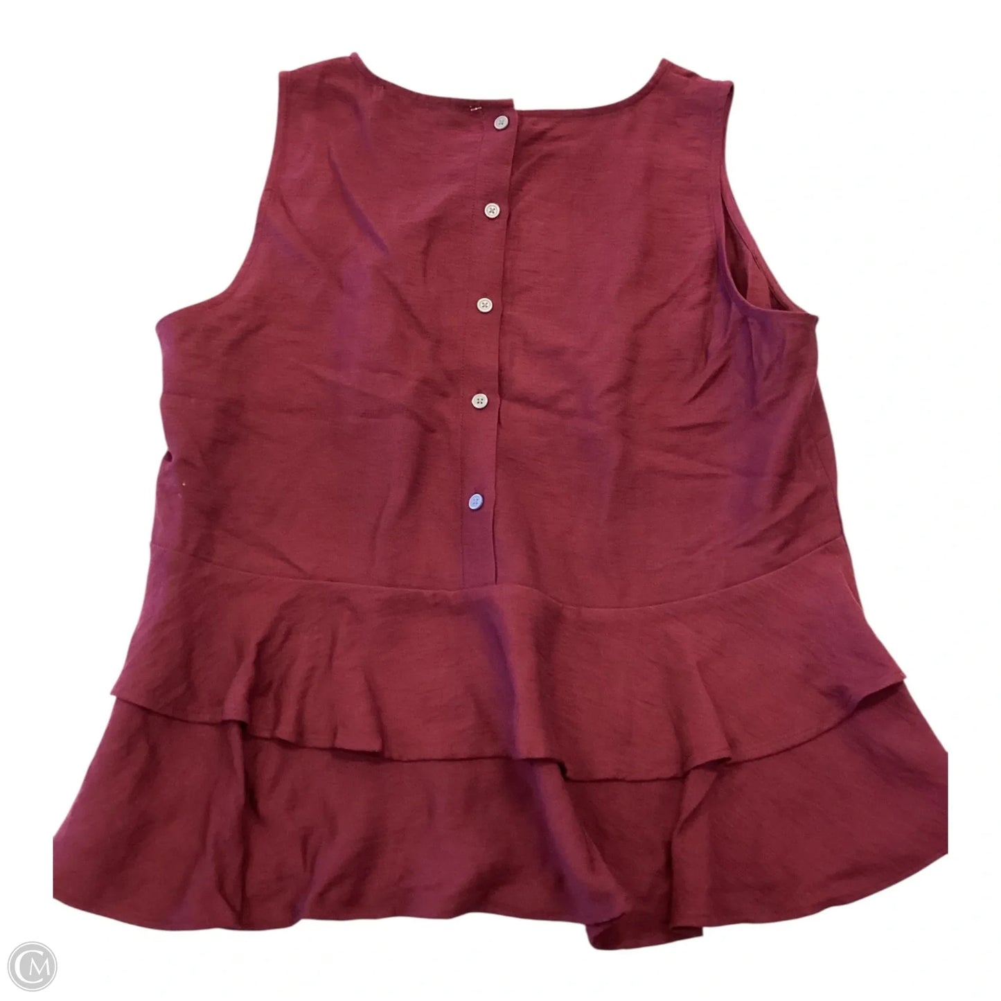 Blouse Sleeveless By Loft In Purple, Size: S