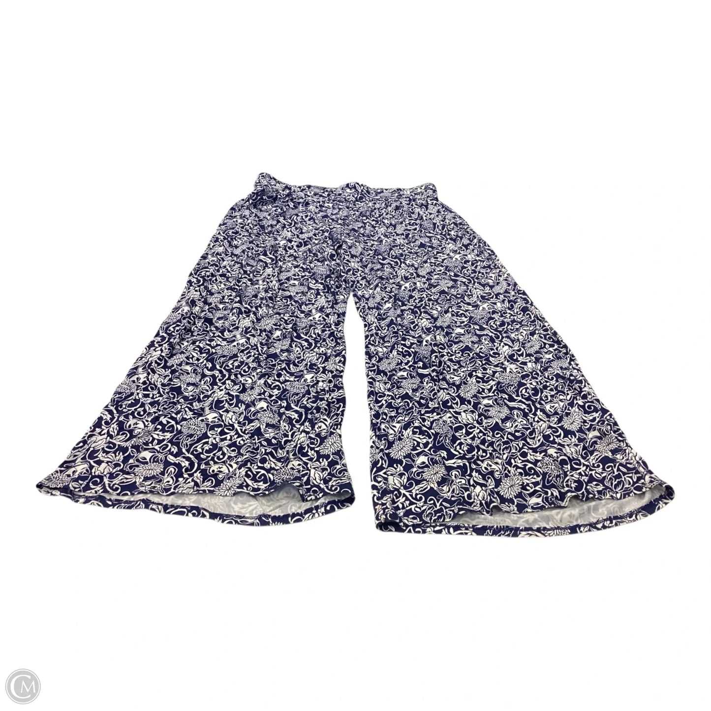 Pants Lounge By Lane Bryant In Blue & White, Size: 14