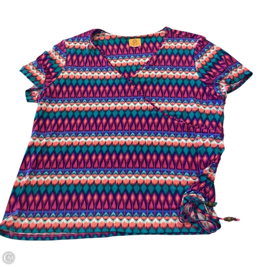 Top Short Sleeve By Ruby Rd In Multi-colored, Size: 3x