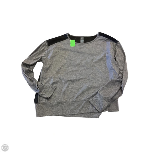Top Long Sleeve By Champion In Grey, Size: Xl
