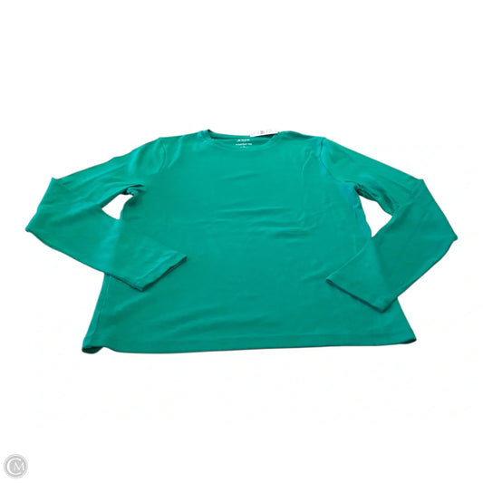Top Long Sleeve By J. Crew In Green, Size: L