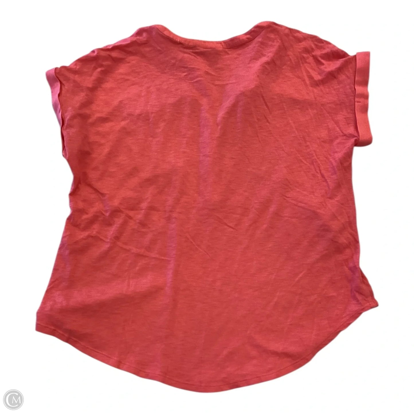 Top Short Sleeve By Lucky Brand In Coral, Size: S