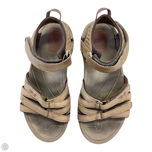 Sandals Flats By Teva In Tan, Size: 5