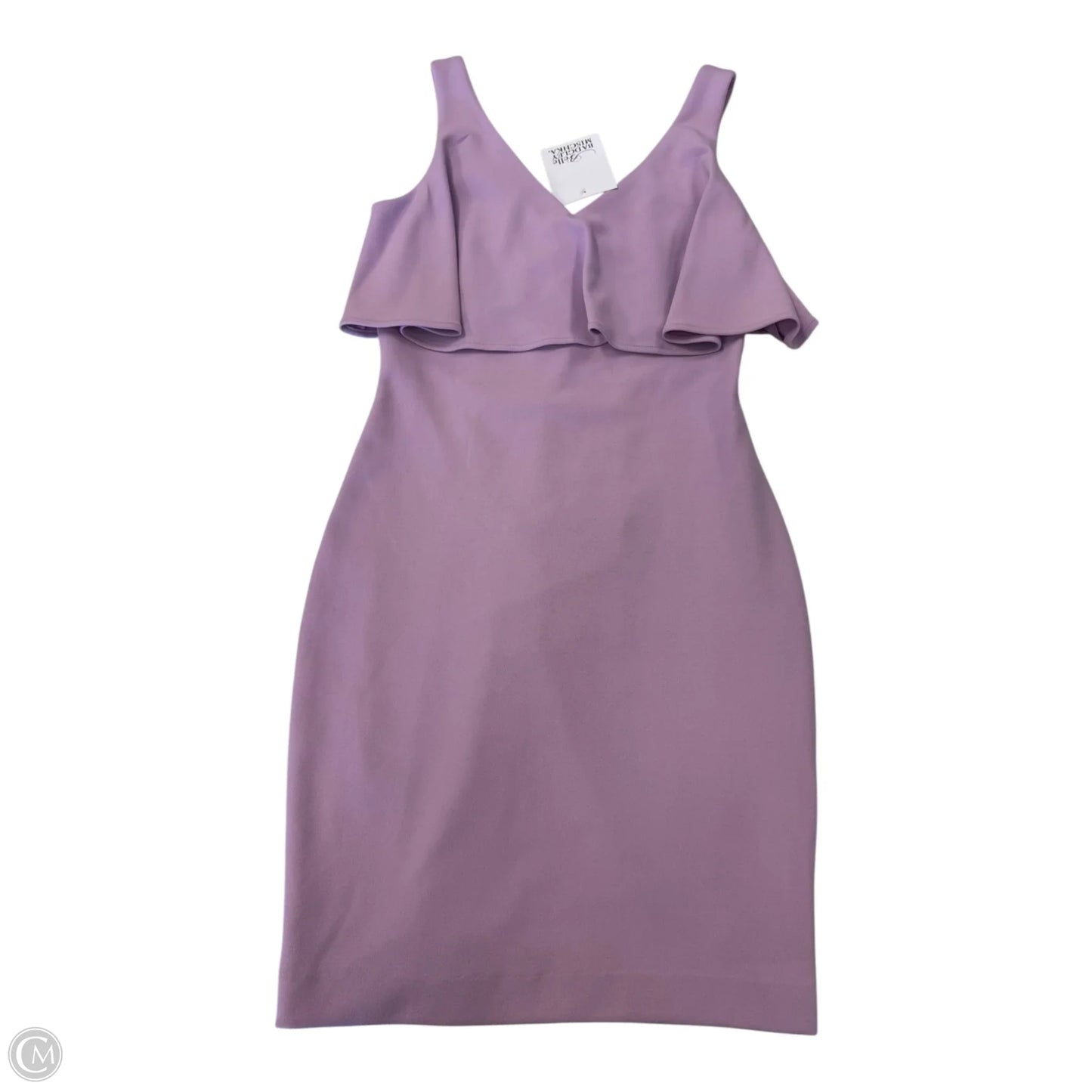 Dress Casual Short By Badgley Mischka In Purple, Size: 0