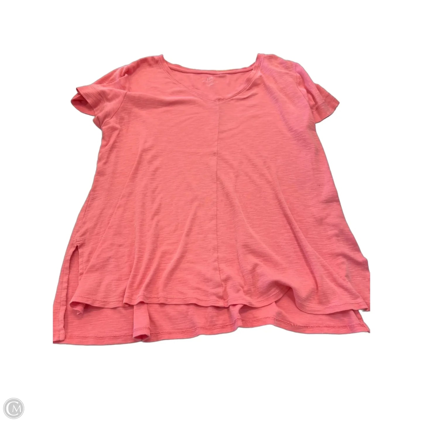 Top Short Sleeve By J. Jill In Coral, Size: L