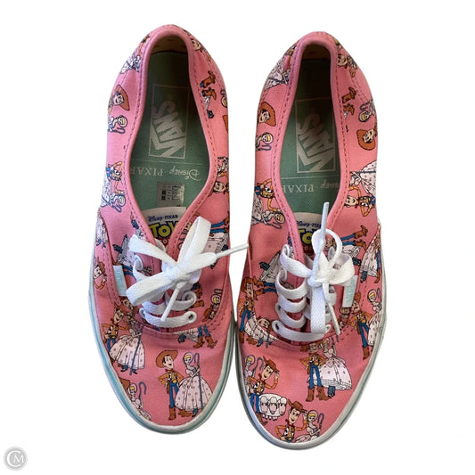 Shoes Athletic By Vans In Pink, Size: 6.5