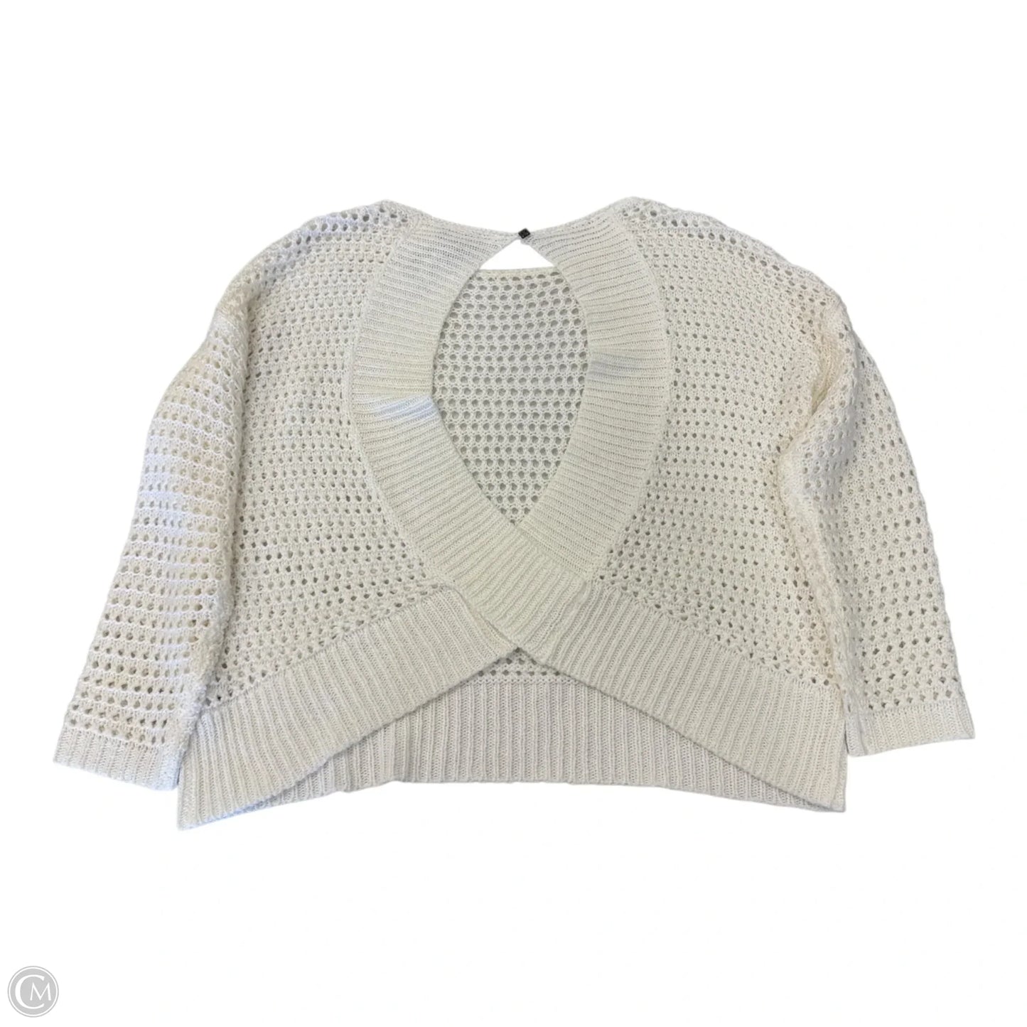 Sweater By Clothes Mentor In White, Size: L