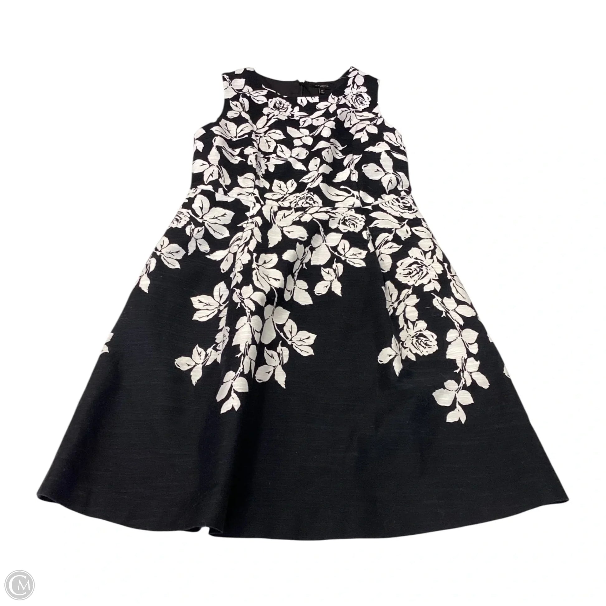 Dress Casual Short By Talbots In Black & White, Size: 8p