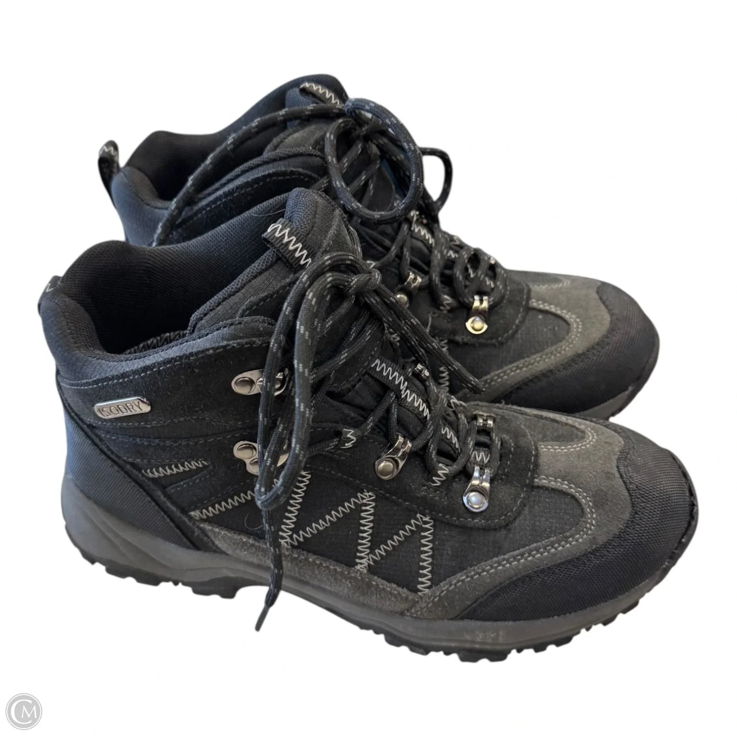 Shoes Hiking By Clothes Mentor In Black, Size: 8