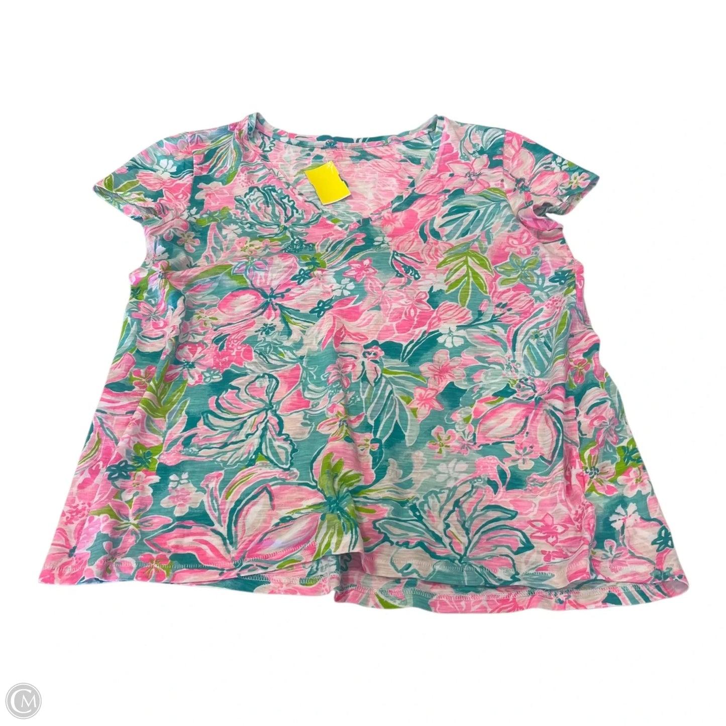 Top Short Sleeve Designer By Lilly Pulitzer In Pink, Size: S