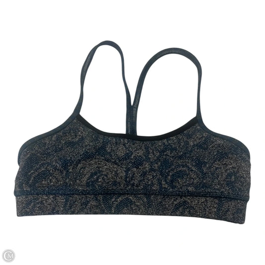 Athletic Bra By Lululemon In Black & Blue, Size: Xs