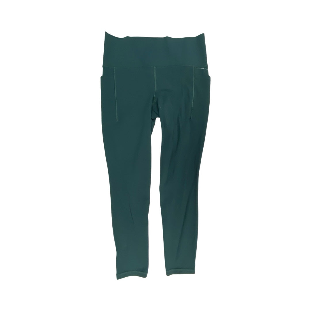 Athletic Leggings By Athleta In Green, Size:M