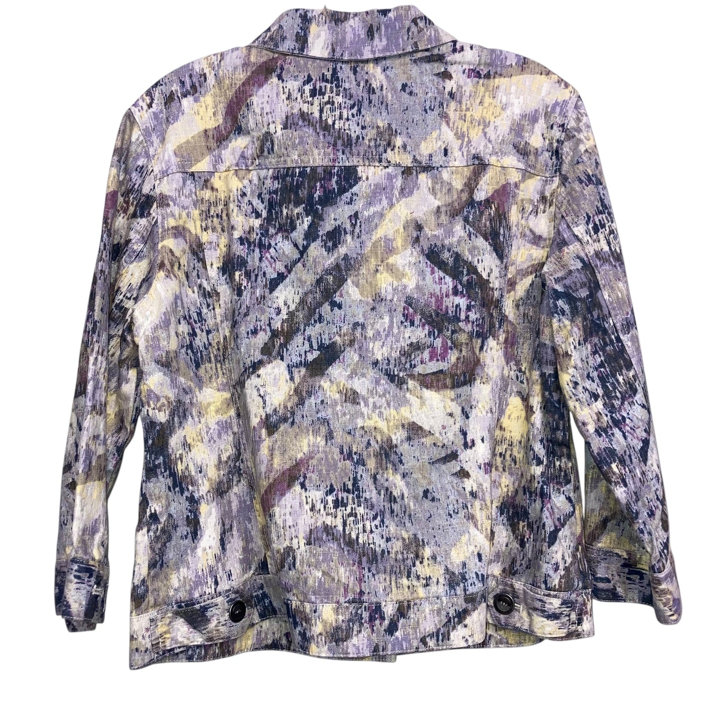 Jacket Denim By Chicos In Purple, Size:M