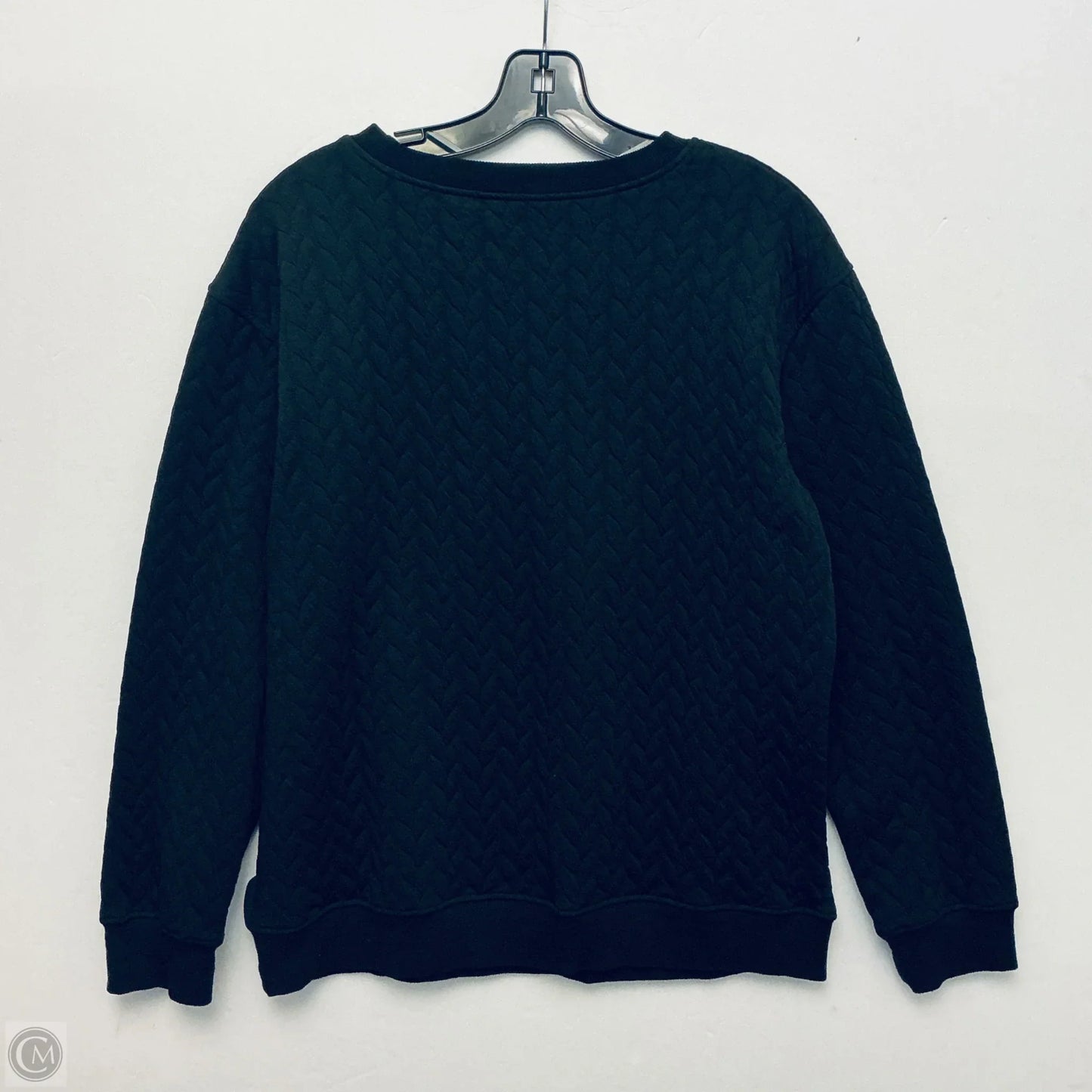 Sweatshirt Crewneck By Clothes Mentor In Black, Size: L