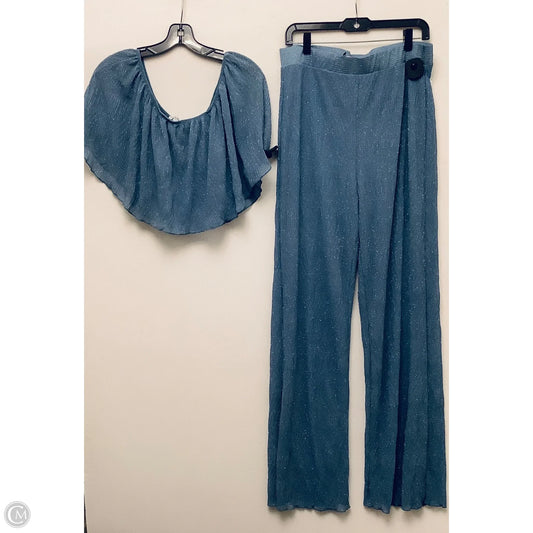 Pants Set 2pc By Fashion Nova In Blue, Size: 1x