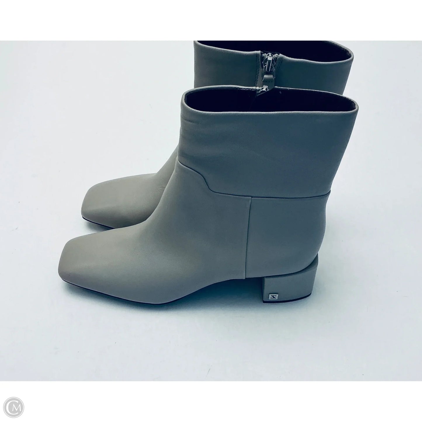 Boots Ankle Flats By Franco Sarto In Grey, Size: 10