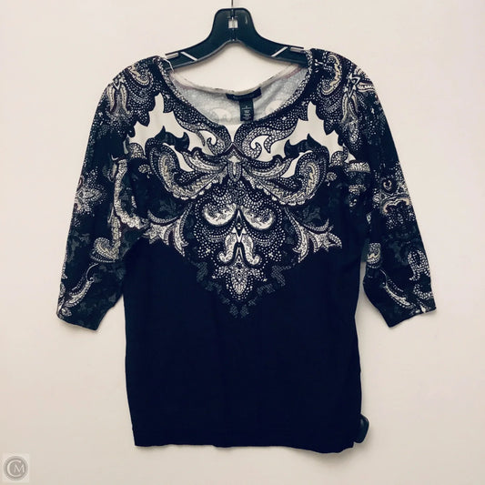 Sweater By White House Black Market In Paisley Print, Size: S