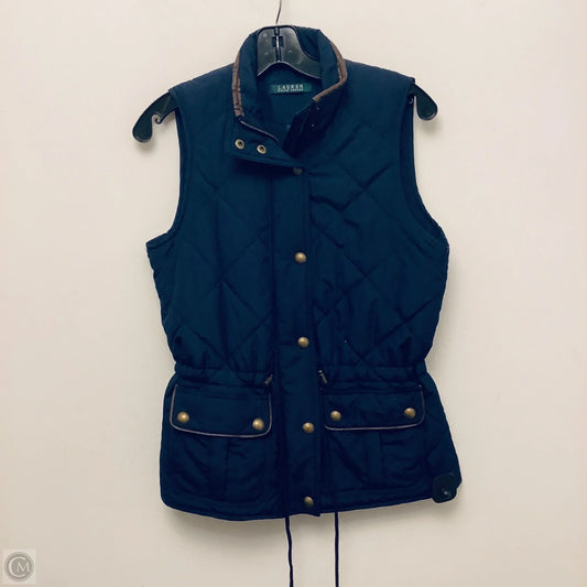 Vest Puffer & Quilted By Lauren By Ralph Lauren In Blue, Size: Xs