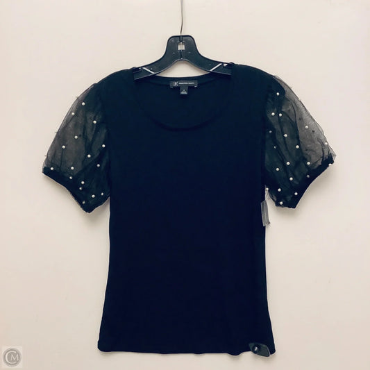 Top Short Sleeve By Inc In Black, Size: S
