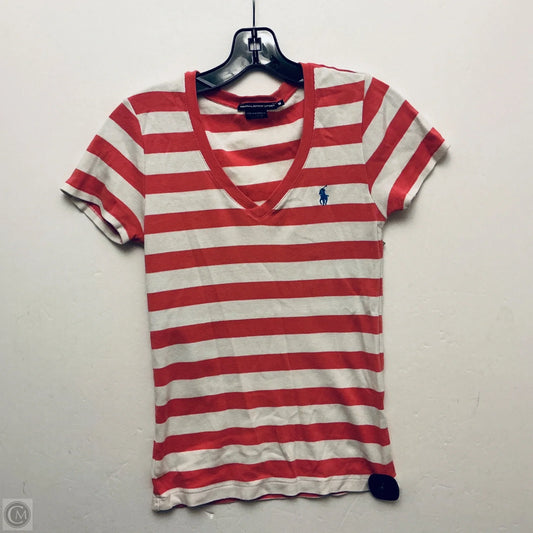 Top Short Sleeve Basic By Ralph Lauren Blue Label In Pink, Size: M