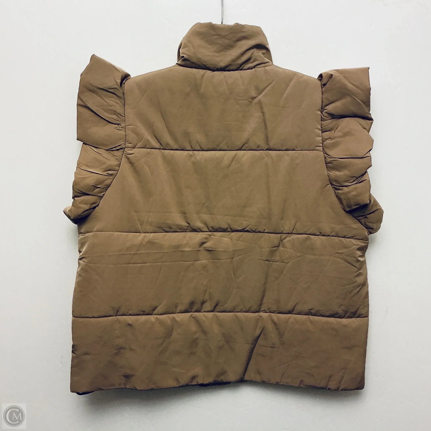Jacket Puffer & Quilted By Entro In Tan, Size: L