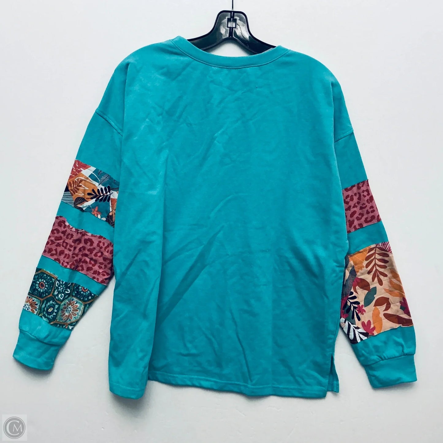 Sweatshirt Crewneck By Easel In Teal, Size: S