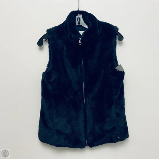 Vest Faux Fur & Sherpa By J. Crew In Navy, Size: Xs