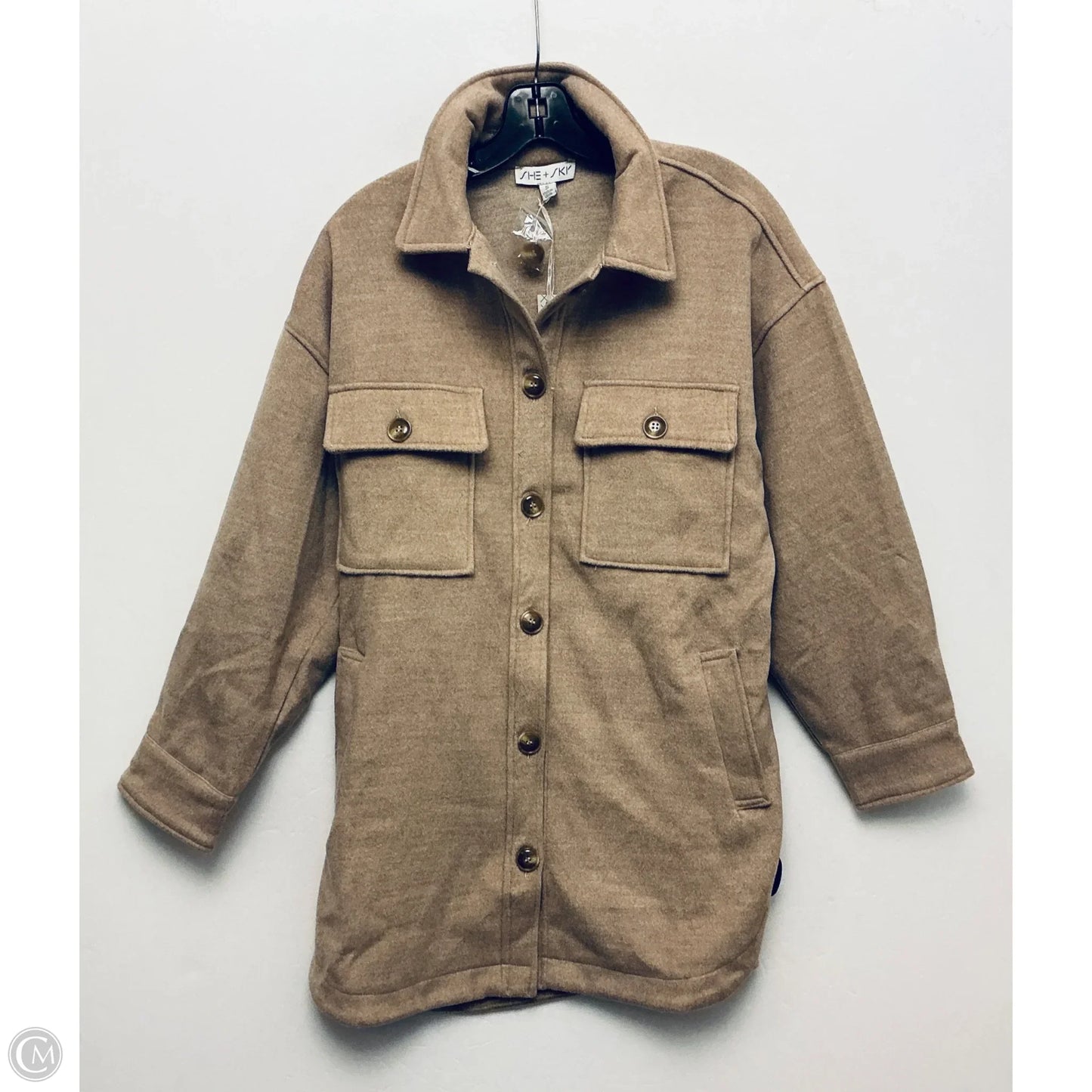 Jacket Other By She + Sky In Tan, Size: S