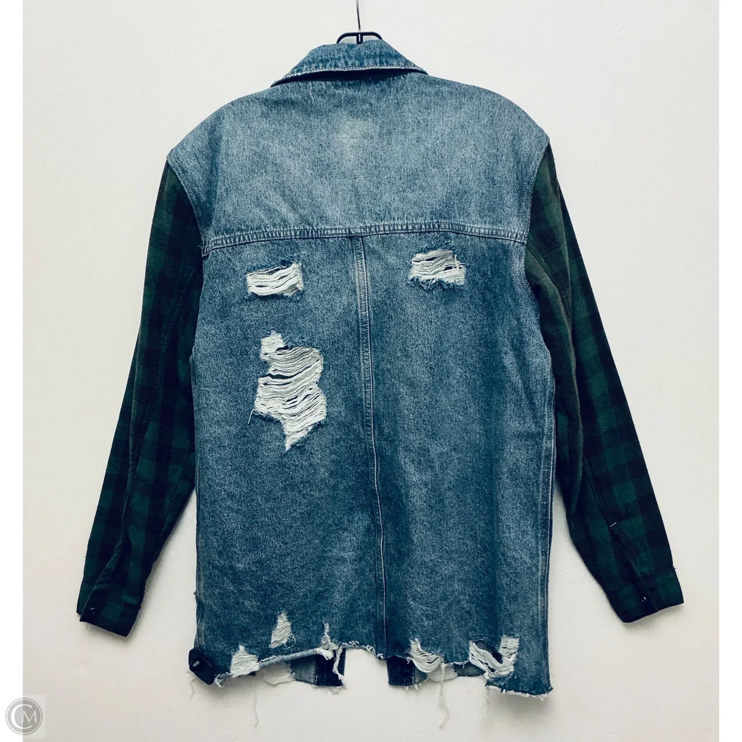 Jacket Denim By Pol In Blue Denim, Size: M